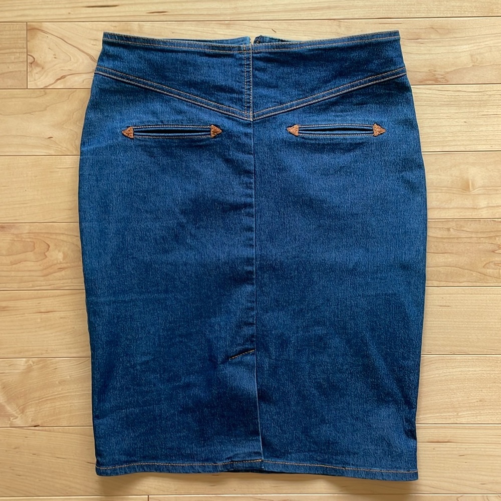 Stretch Denim Skirt